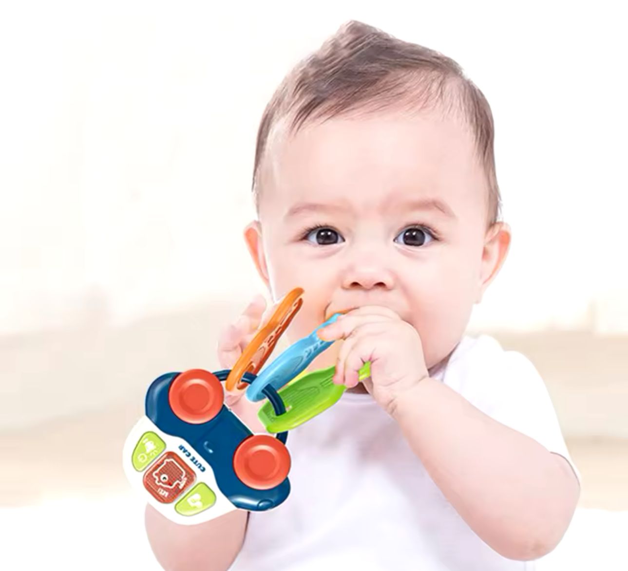 Juguete Montessori Para Bebé, Llave De Coche Musical
