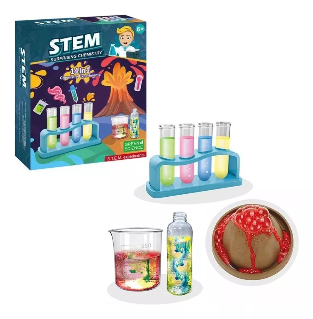 Juego De quimica Ciencias Para Niños 14 Experimentos in 1
