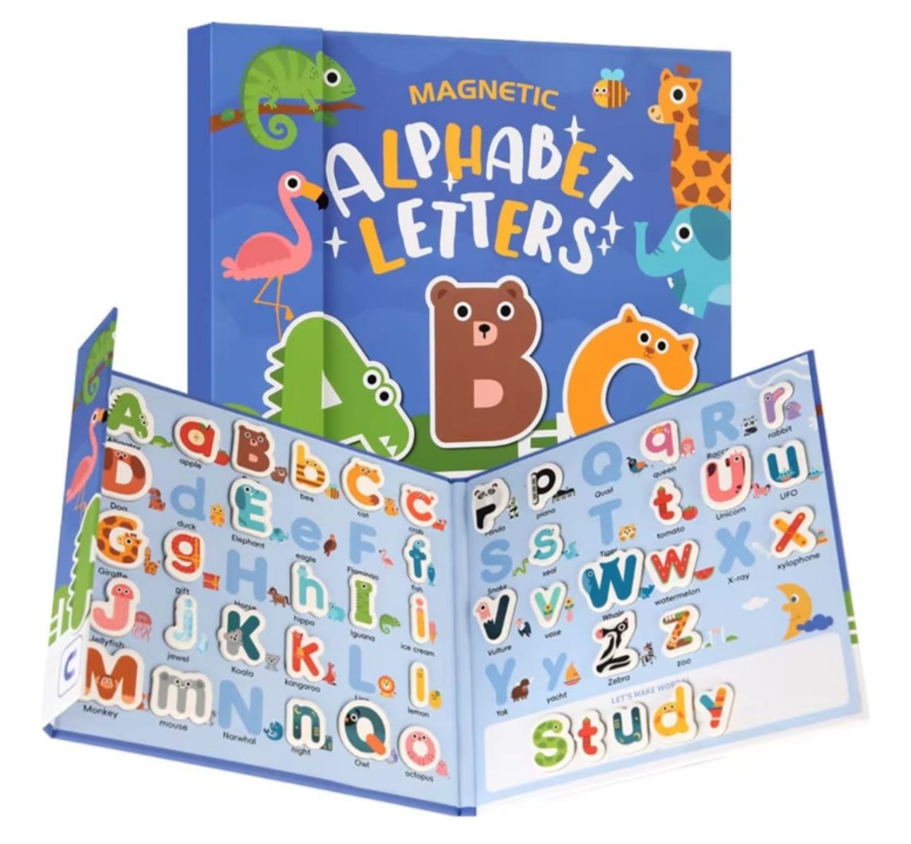 Libro Sensorial Didáctico Montessori Magnético Letras Abeced