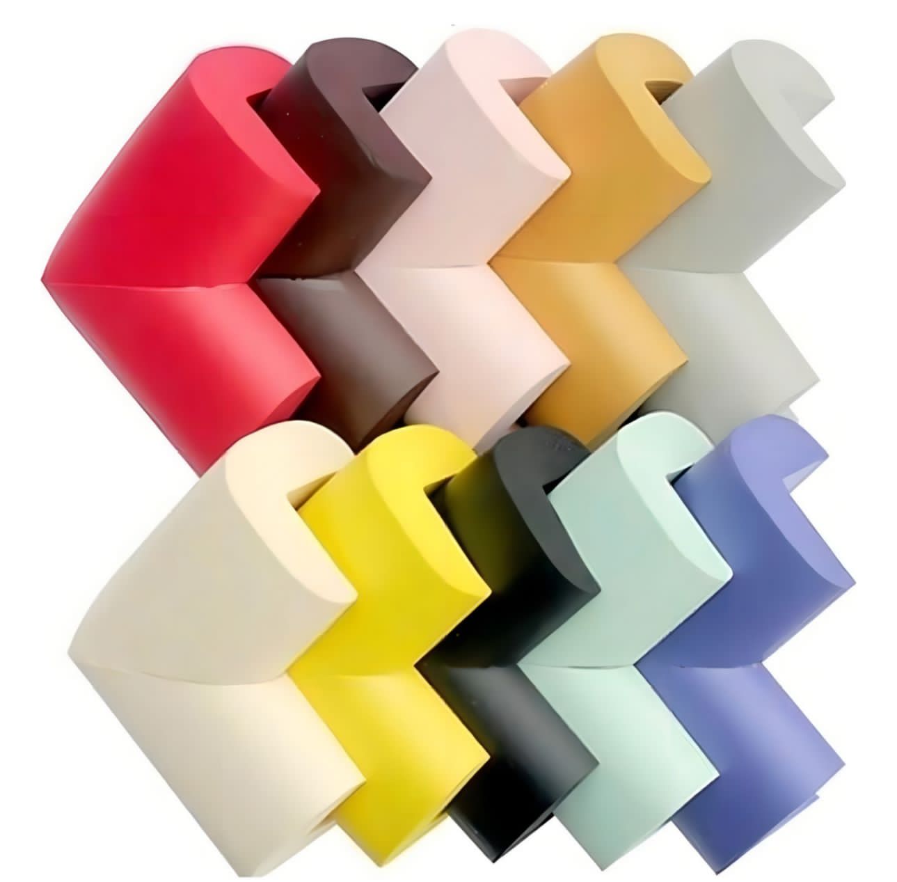 Pack 12 Protectores De Esquinas Goma Antigolpe