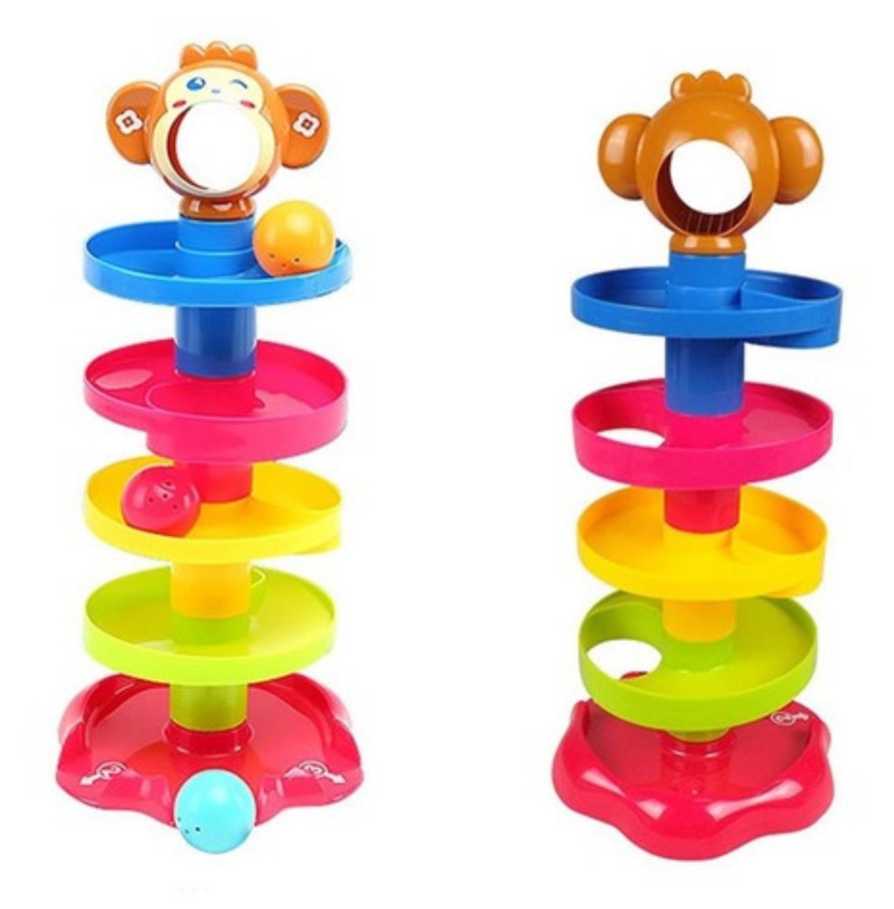 Juego En Forma De Torre Con Tobogán Para Lanza Pelotas
