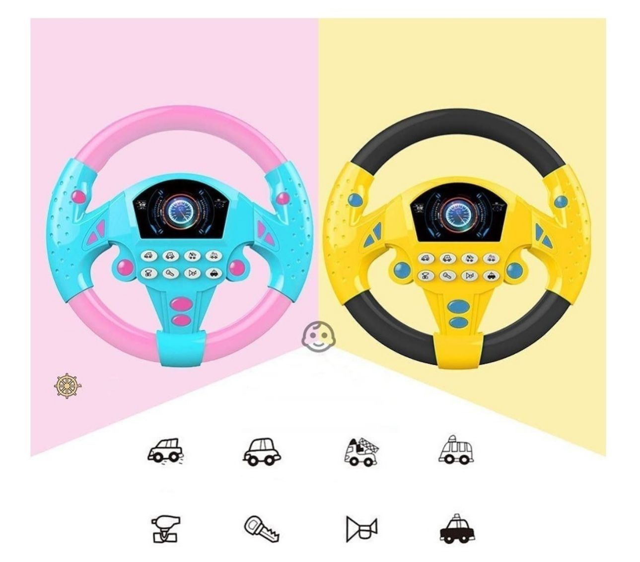 Juguete Volante Simulación Auto Para Niños Entretenimiento juego