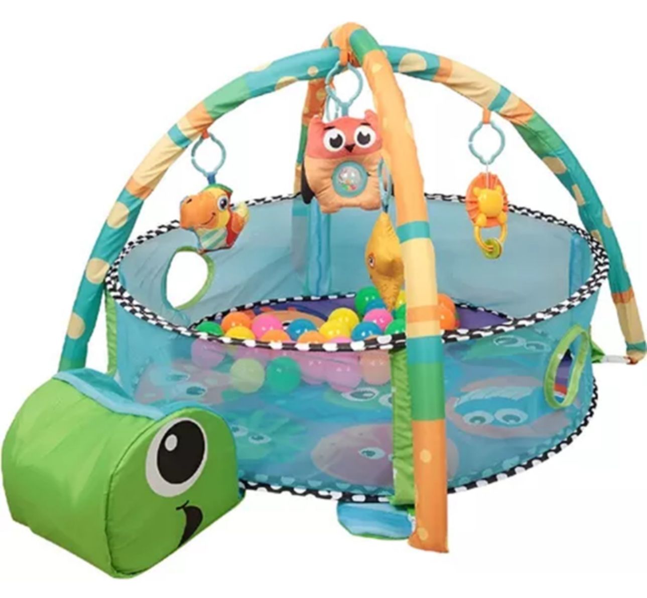 Gimnasio Para Bebes Con Almohada Y Piscina De Pelotas