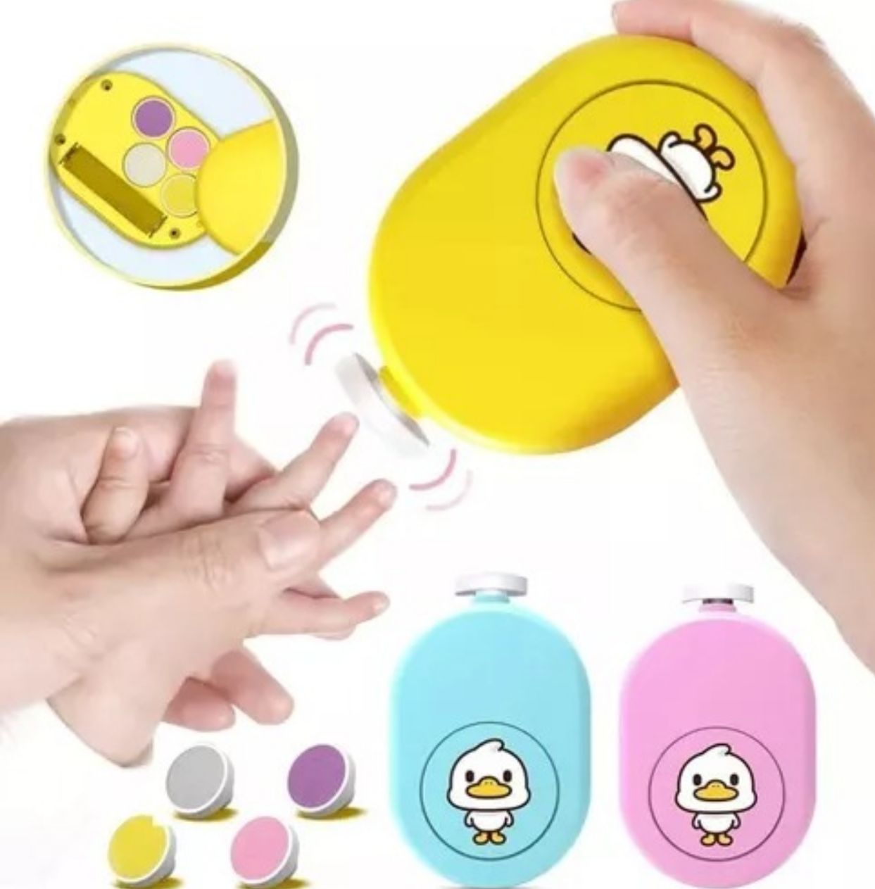 Lima Pulidor De Uñas Eléctrico Para Bebé Patito