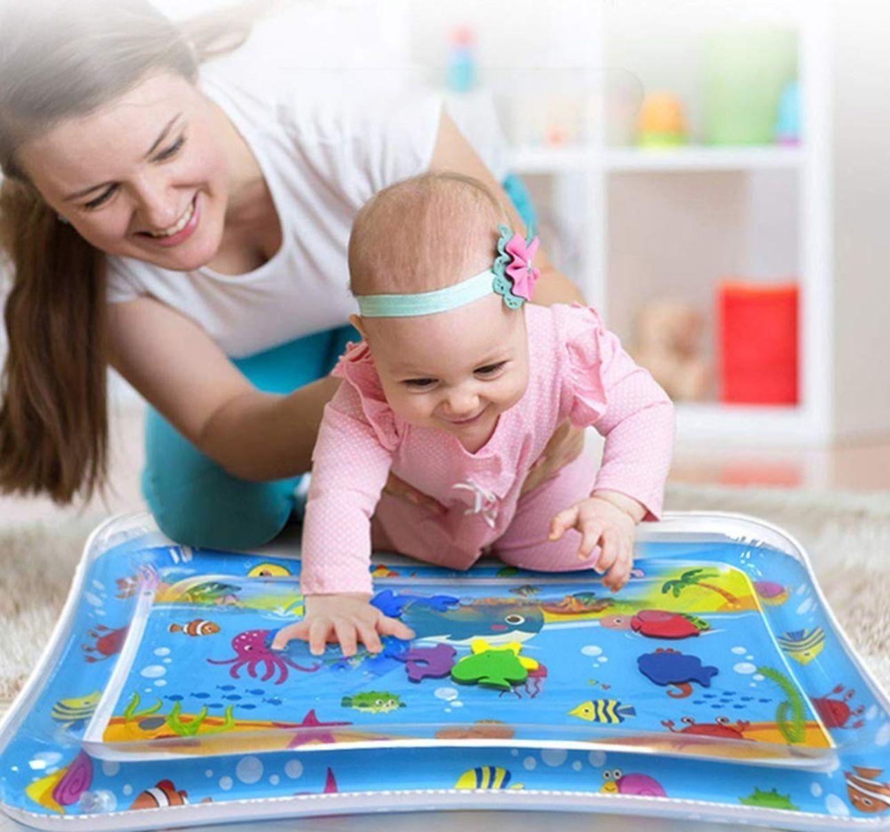 Alfombra De Agua Sensorial Para Bebés estimulación
