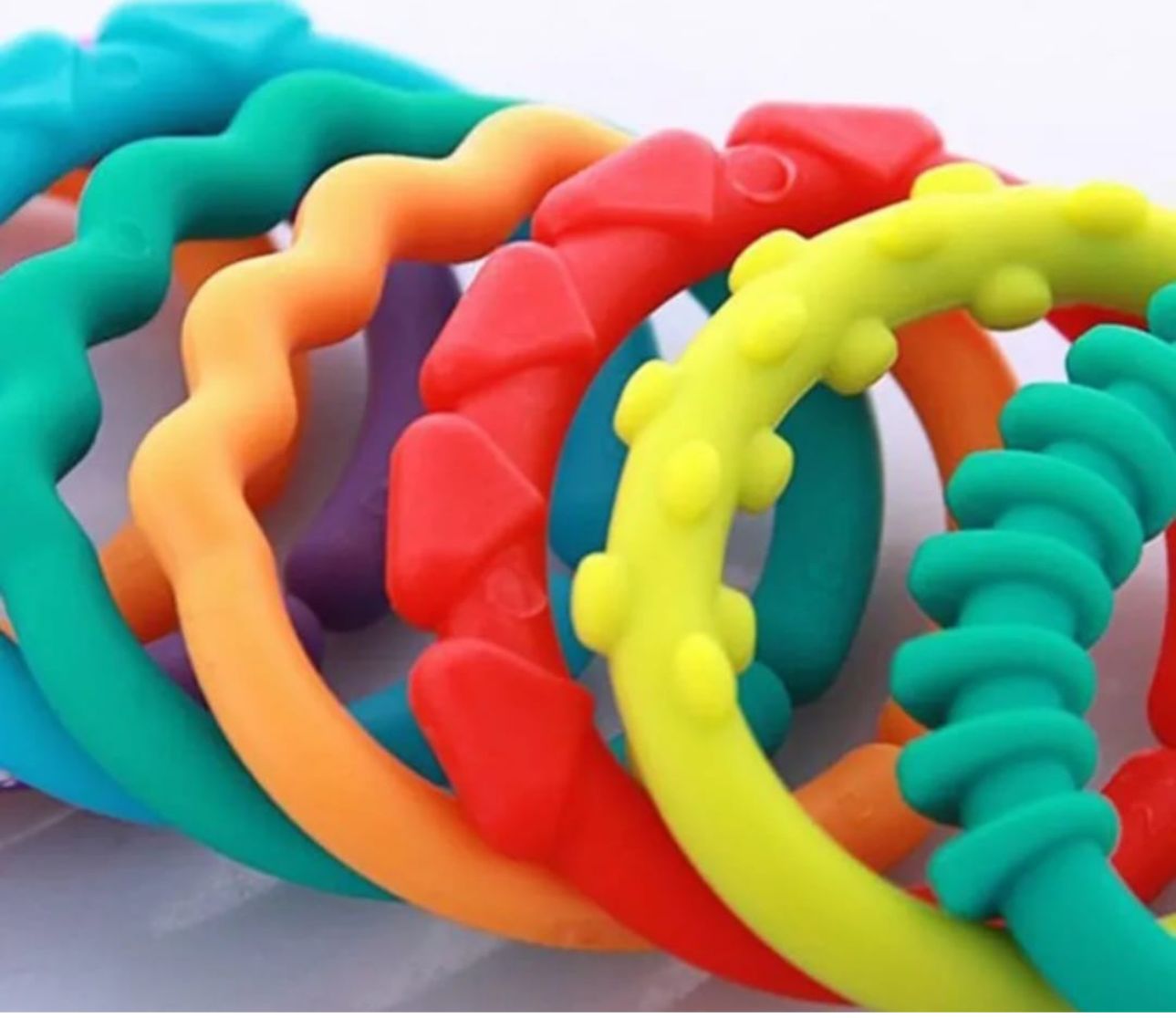 Anillos De Conexión Juguete Colgante Para Cuna O Coche Bebé