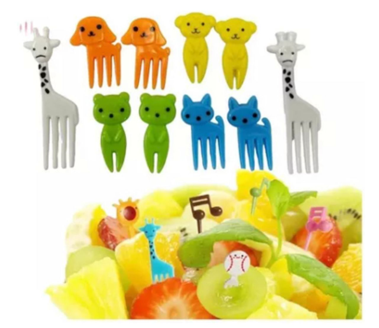 Tenedor Para Niños Con Diseños De Animales Para Loncheras