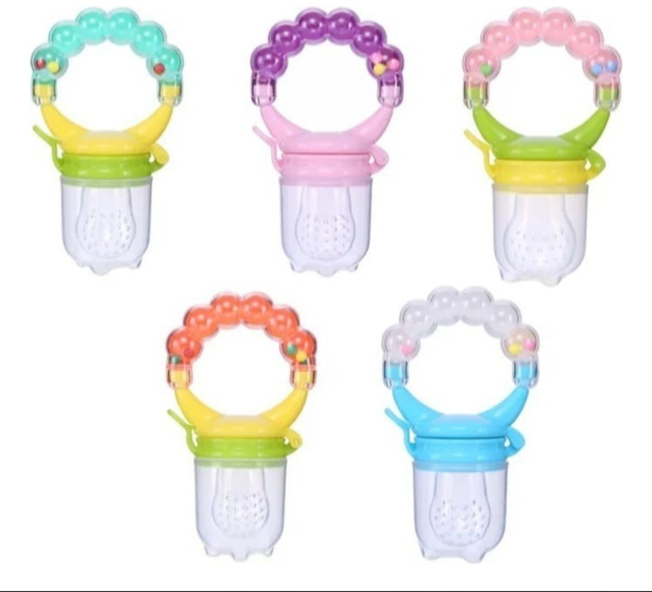 Chupete Para Fruta Con Sonajero Para Bebé Niño Y Niña
