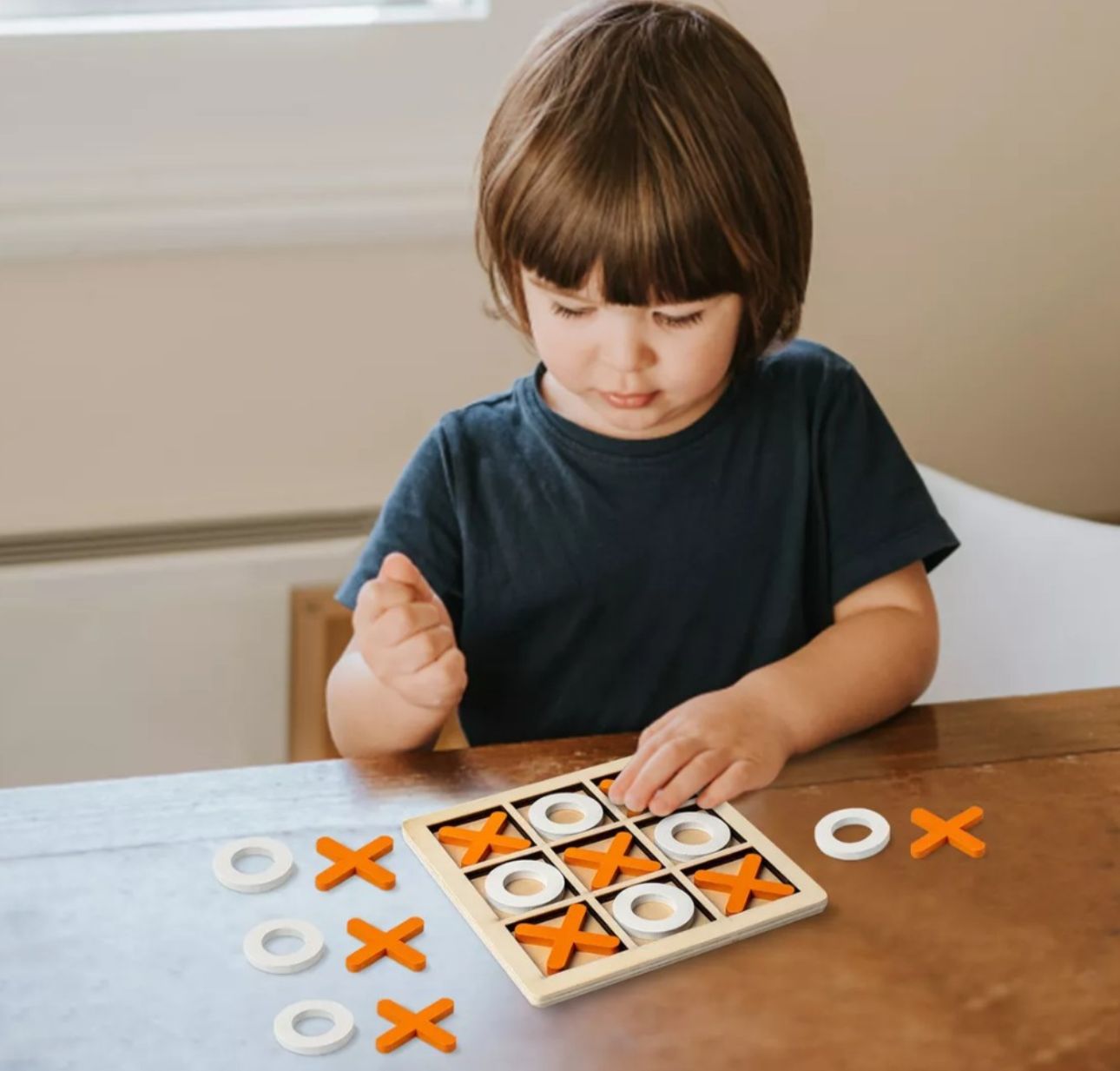 Juego De Mesa Clásico Juego Del Gato En Madera X Y 0