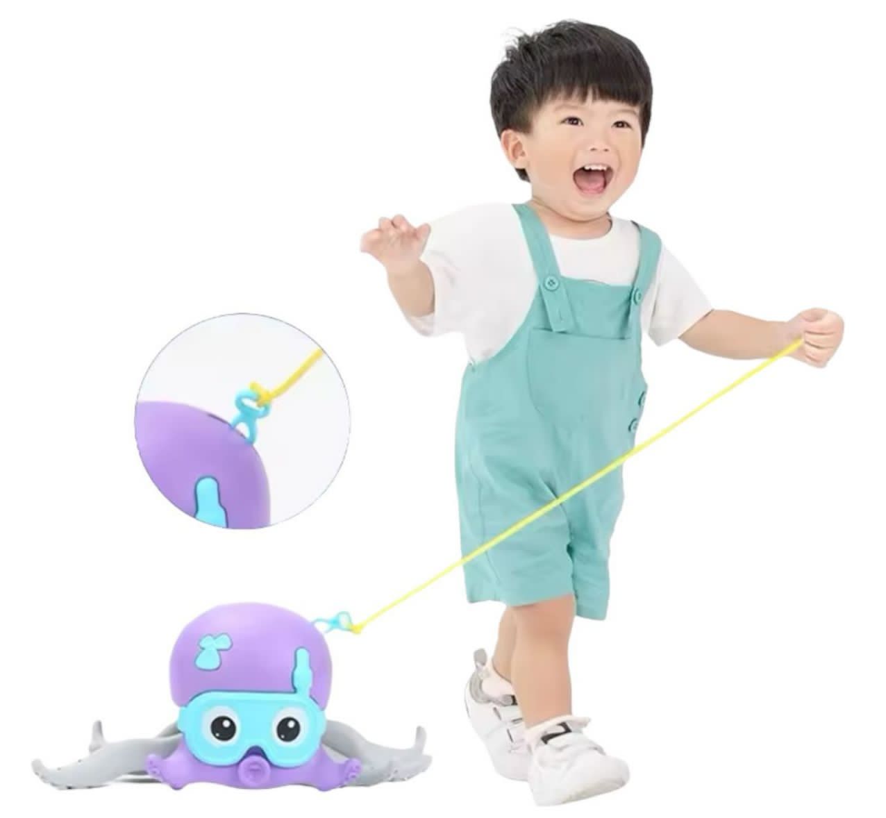 Juguete Pulpo Interactivo Para Niños, Piscina Y Baño 3 En 1