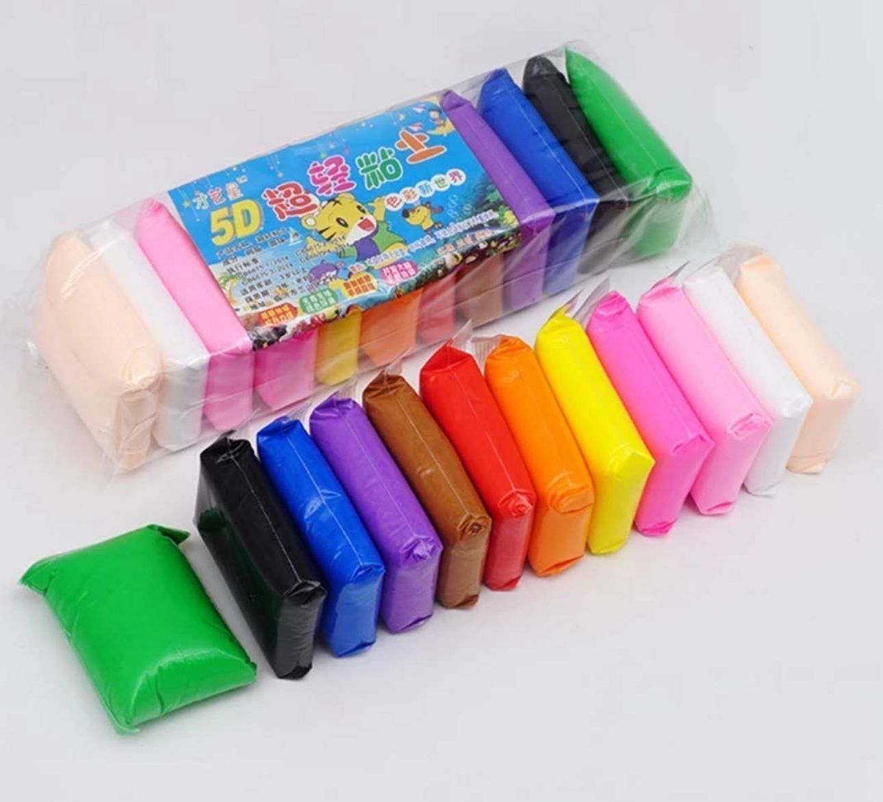 12 Masas Moldeable Slime Colores Arcilla Moldeable Plastilin