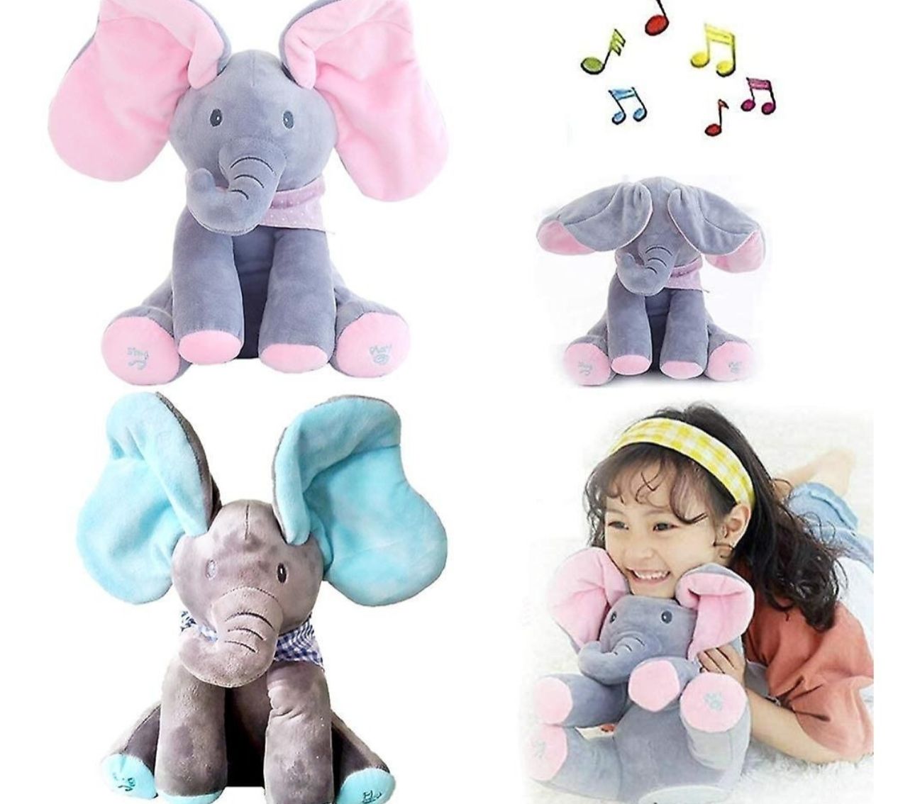 Elefante Peek A Boo Interactivo Flappy Sing  Play