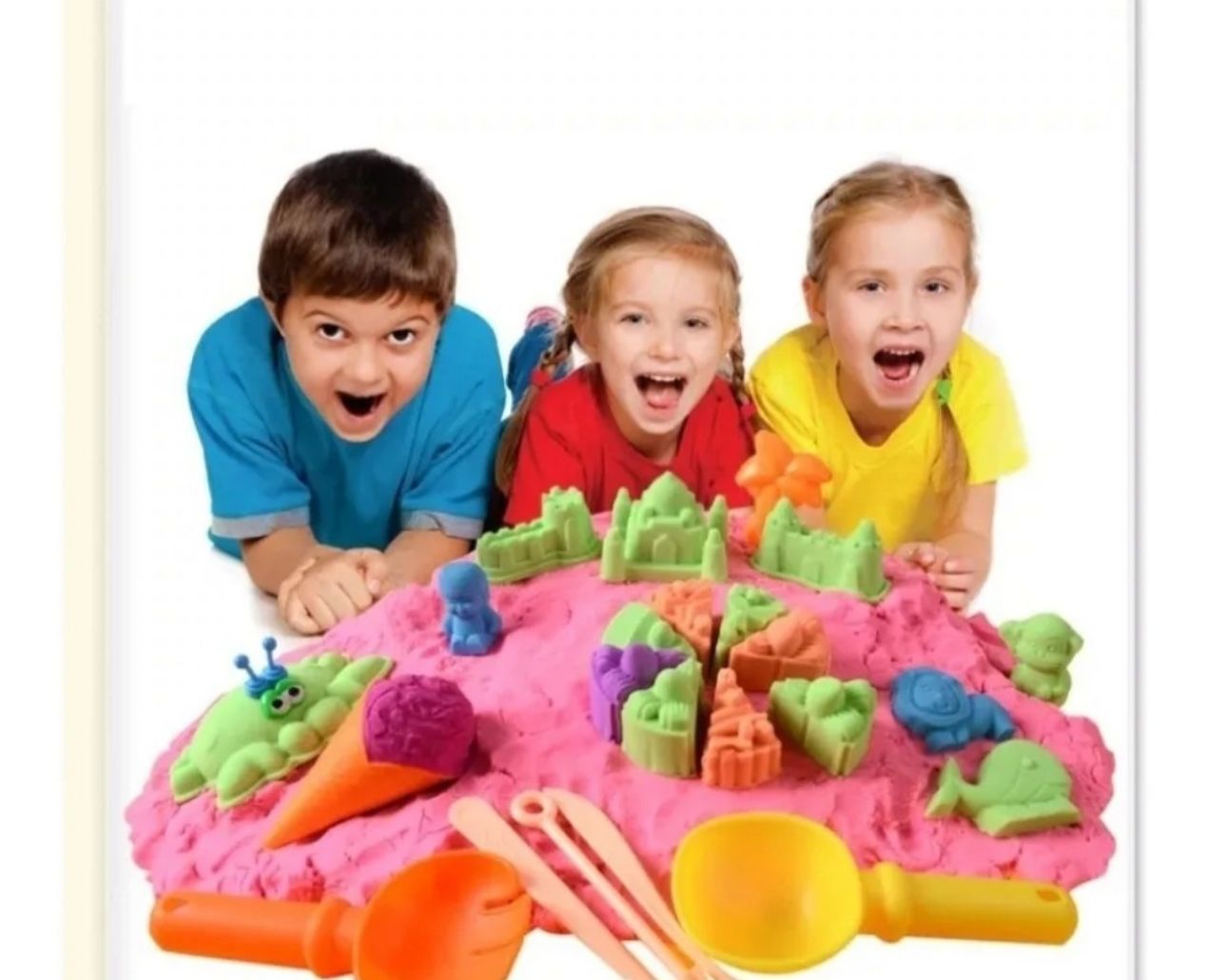 Arena Mágica 2 Kg Con Moldes Y Accesorios Para Creativida