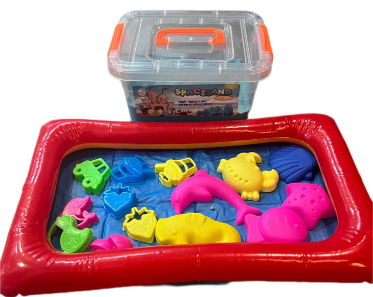 Arena Mágica 1 Kilo Con Moldes Y Piscina Inflable juego