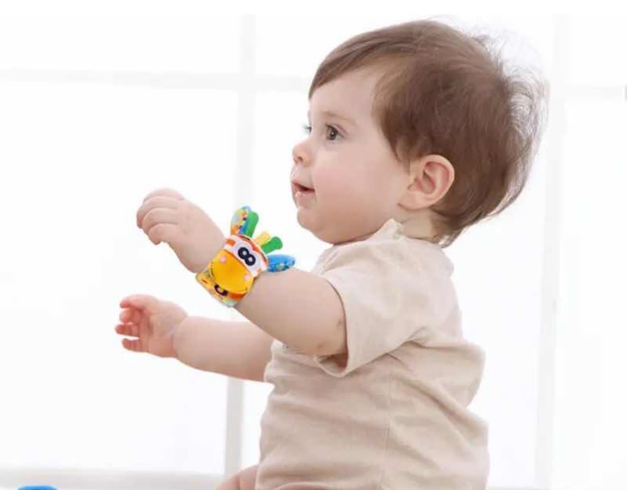 Pack Pulseras Muñequera Estimulante Sensorial Bebé