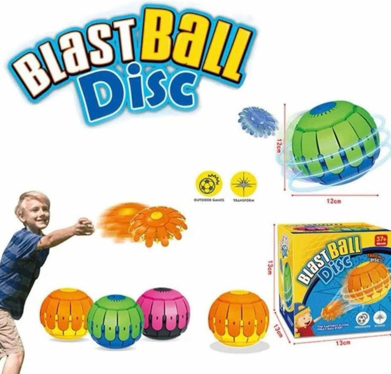 Pelota Mágica Ovi Portátil Frisbee 2 En 1
