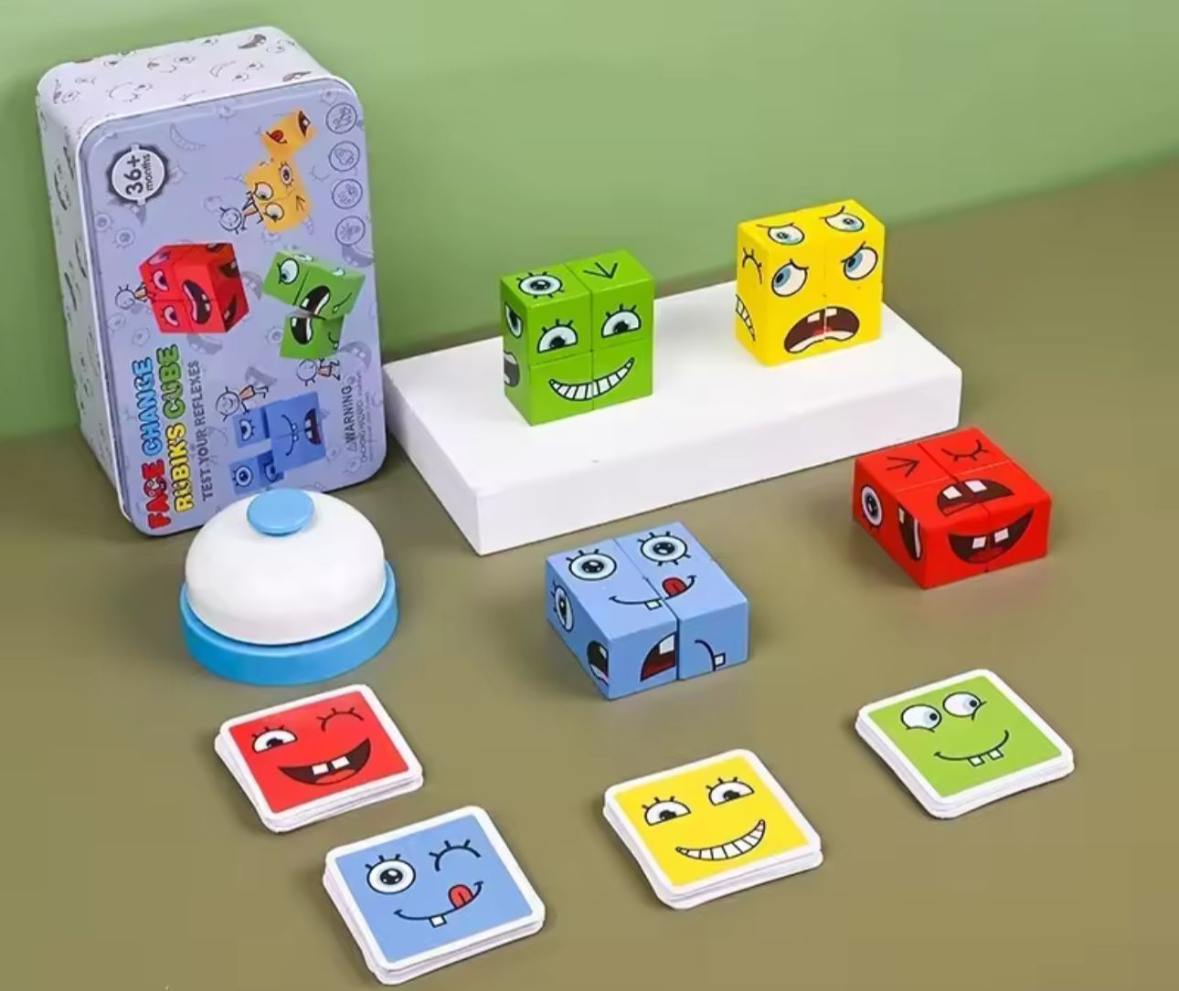 Face Change Juego De Mesa Didáctico Montessori Niños Niñas