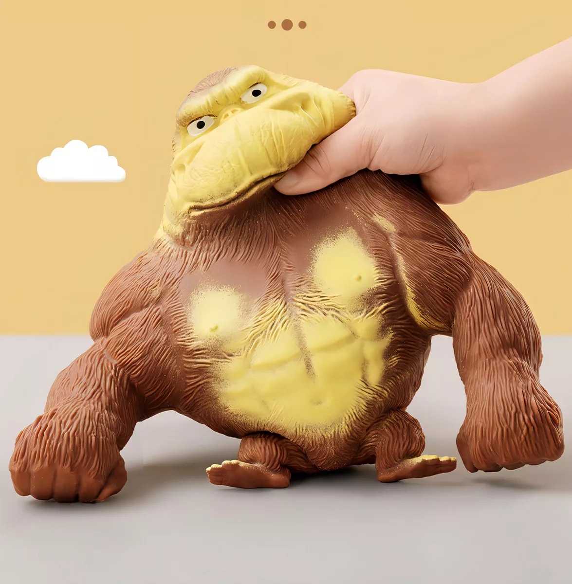 Boneca Gorilla Creative Ventiling Antiestrés, suave, tamaño mediano