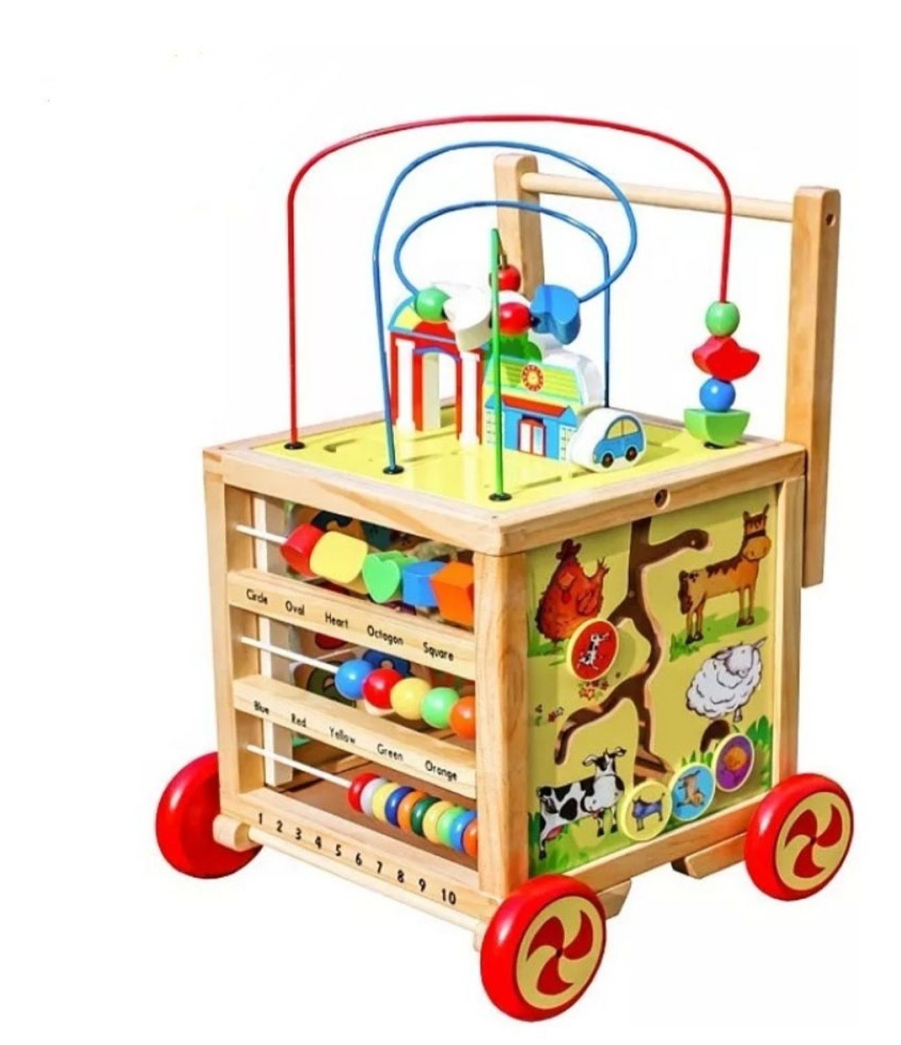 Correpasillo Andador Madera Didactico full