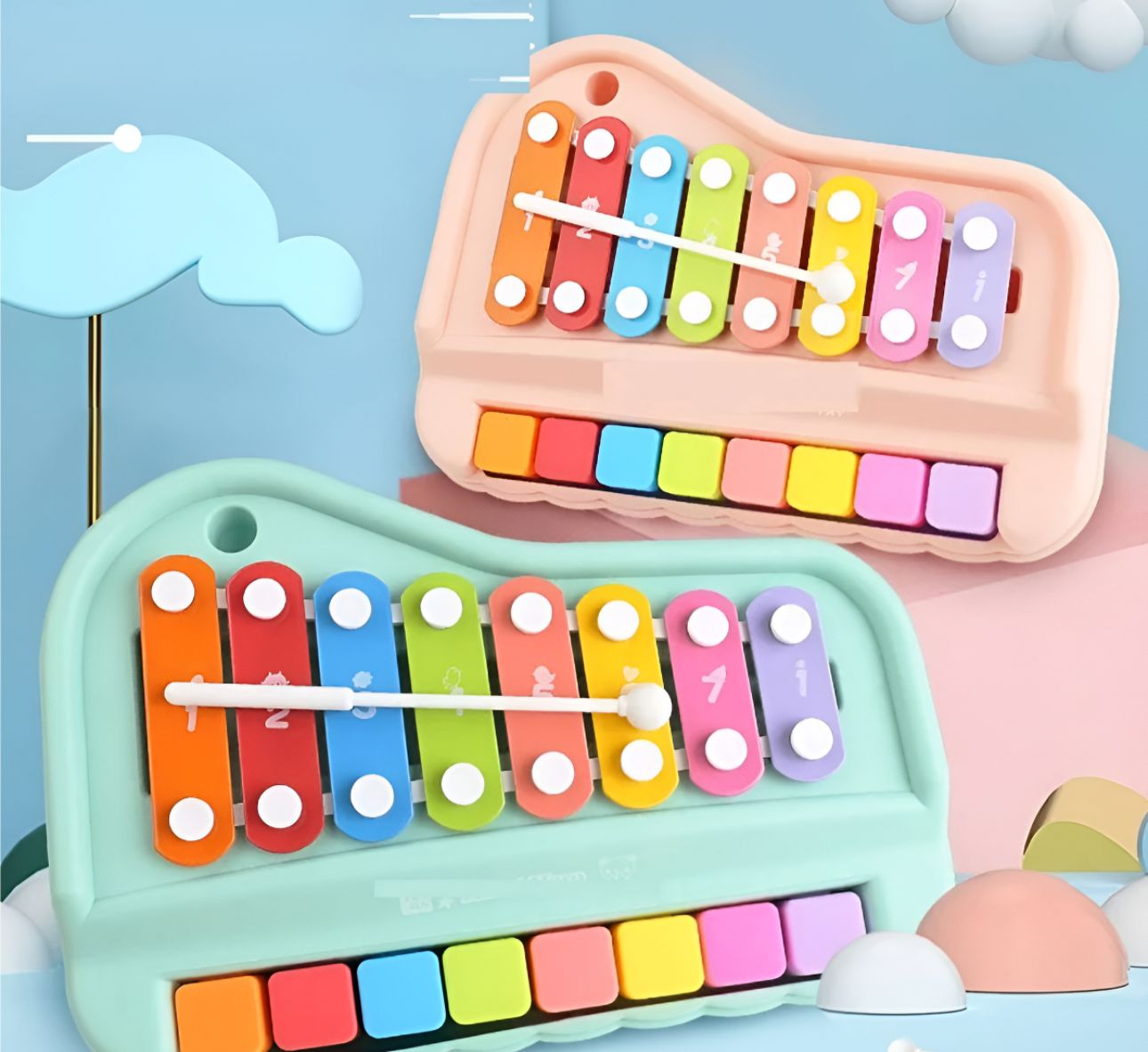 Xilófono-piano Didáctico Musica Educativos Bebé Niños