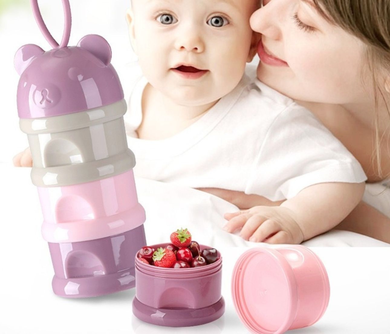 Dispensador De Leche En Polvo Dosificador Contenedor Cereales