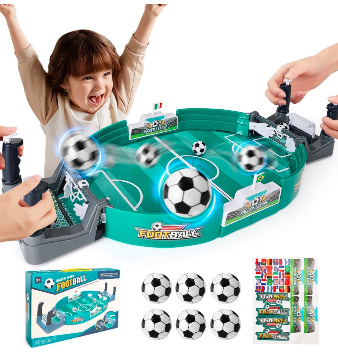 Mini Futbolín De Tablero Juegos Fútbol Juguete Mesa Niños