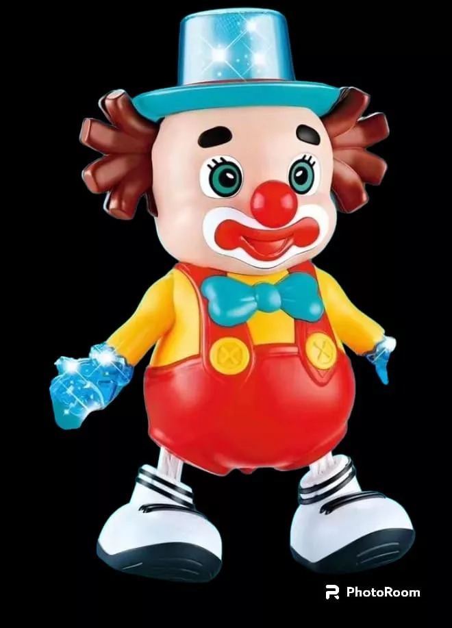 Robot Payaso Bailarín Juguete A Pila Juego Con Luz Y Sonidos