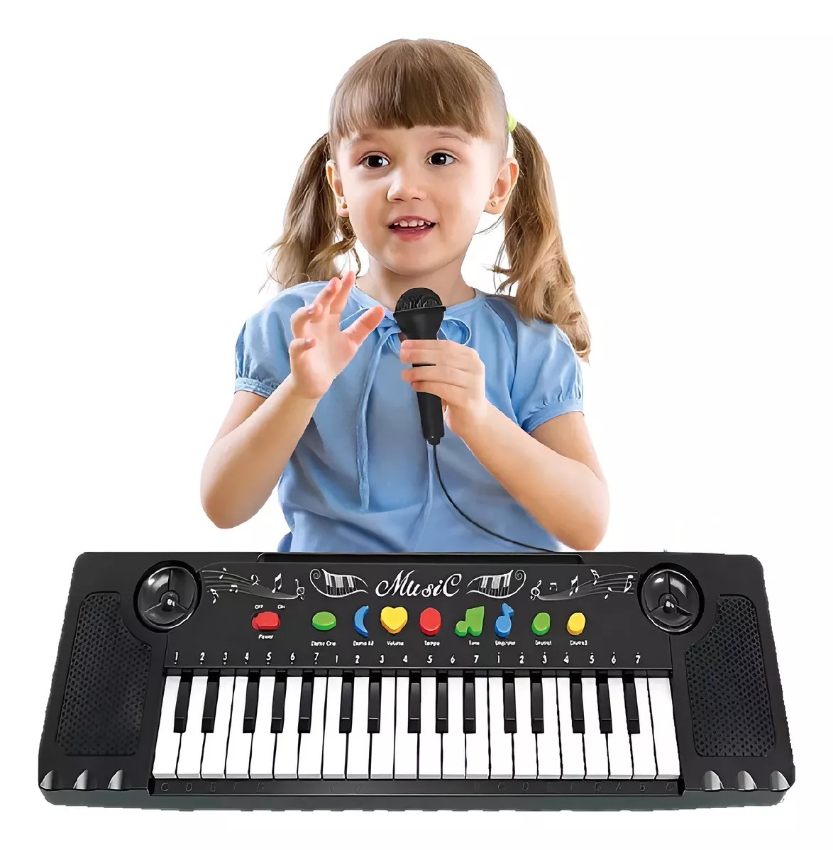 Organo Musical Infantil Piano Para Niños Microfono Teclas