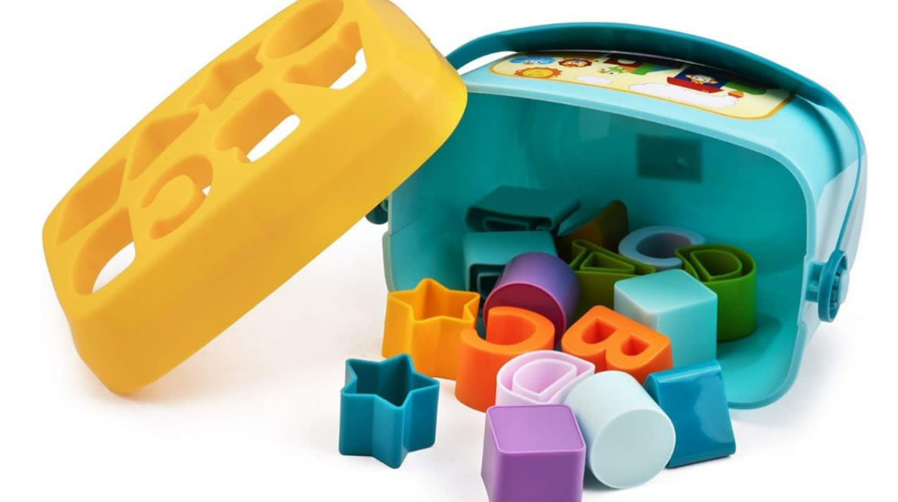 Balde C/bloques De Construcción - Juego Didáctico