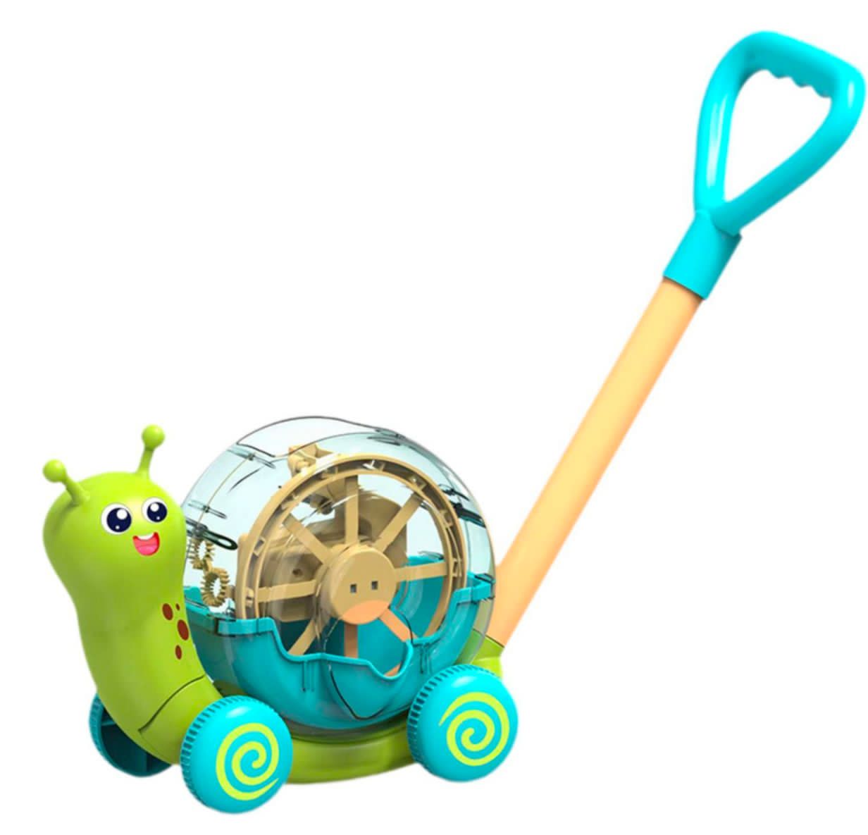 Carrito Caminador De Arrastre Y Lanza Burbujas Para Niños