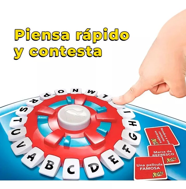 Juego De Mesa Basta Piensa Rapido Pulsacion Letras Familiar