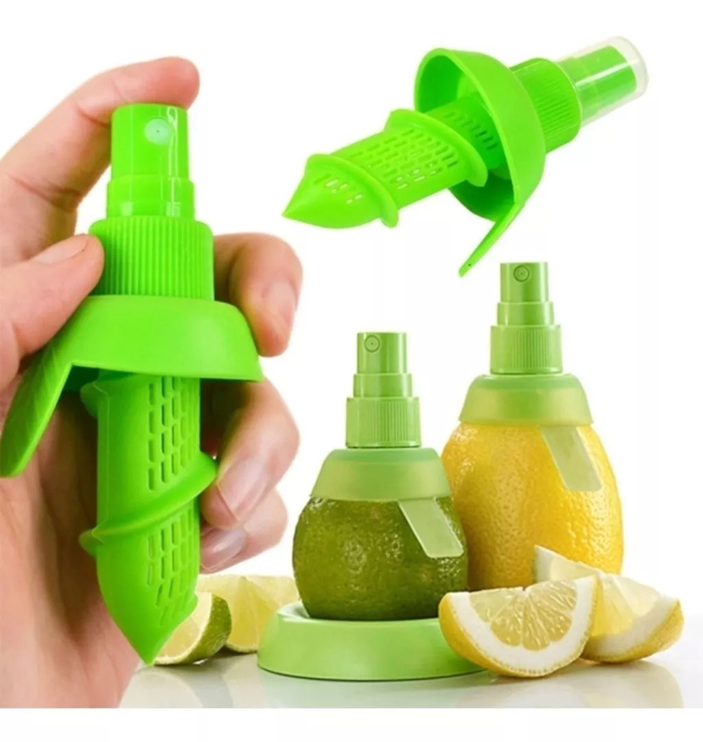 Pack 2 Exprimidor Jugo De Limón, Rociador Spray Alcuza