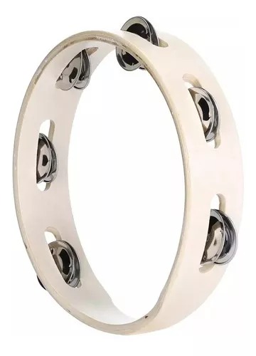 Pandero Madera 8 Pulgadas Sonajas Metal