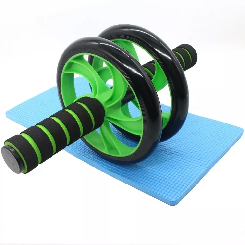 Rueda enrollable abdominal doble lumbar para ejercicios profesionales