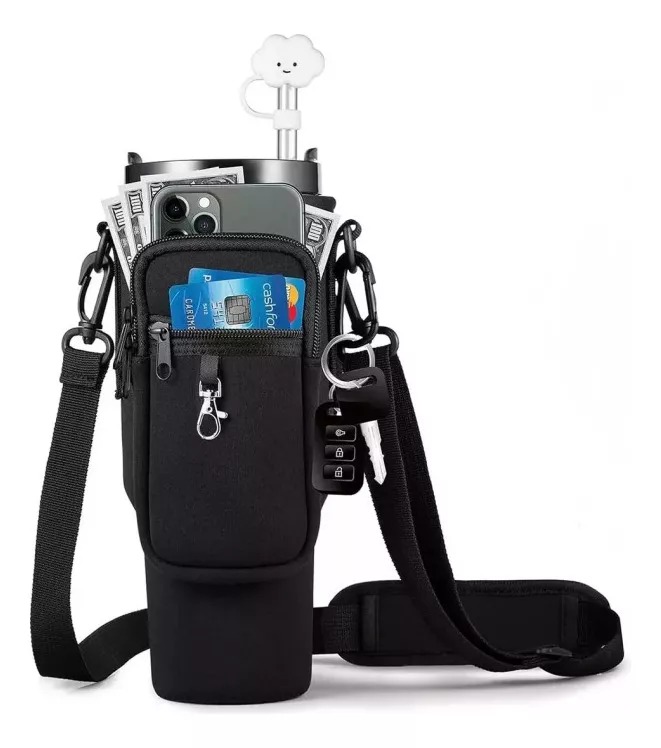 Funda Bolsa Para Termo Botellas Agua Con Correa