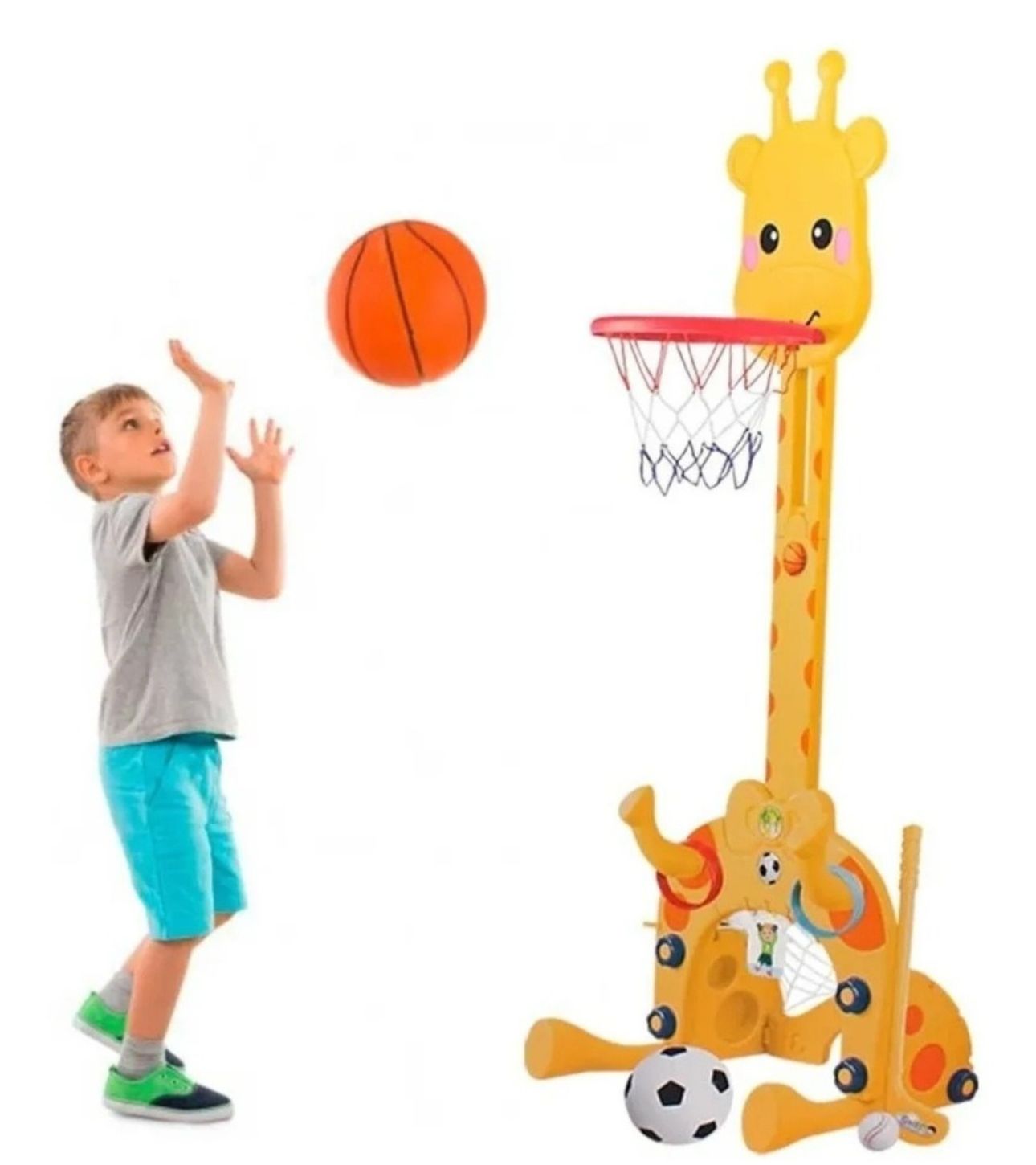 Juguete Set De Basquetbol Multifunción 5 En 1