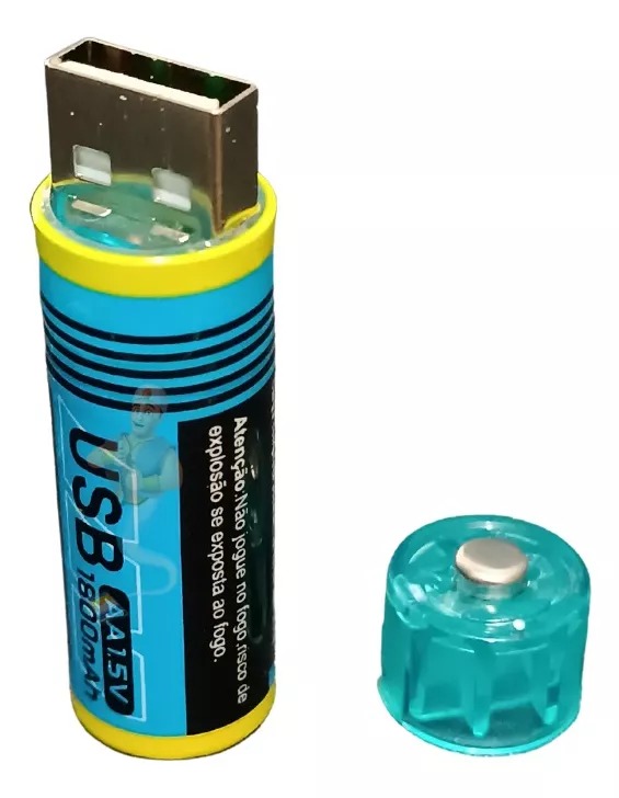 Batería Usb Recargable Aa 1,5v Alto Rendimiento - 1 Unidad