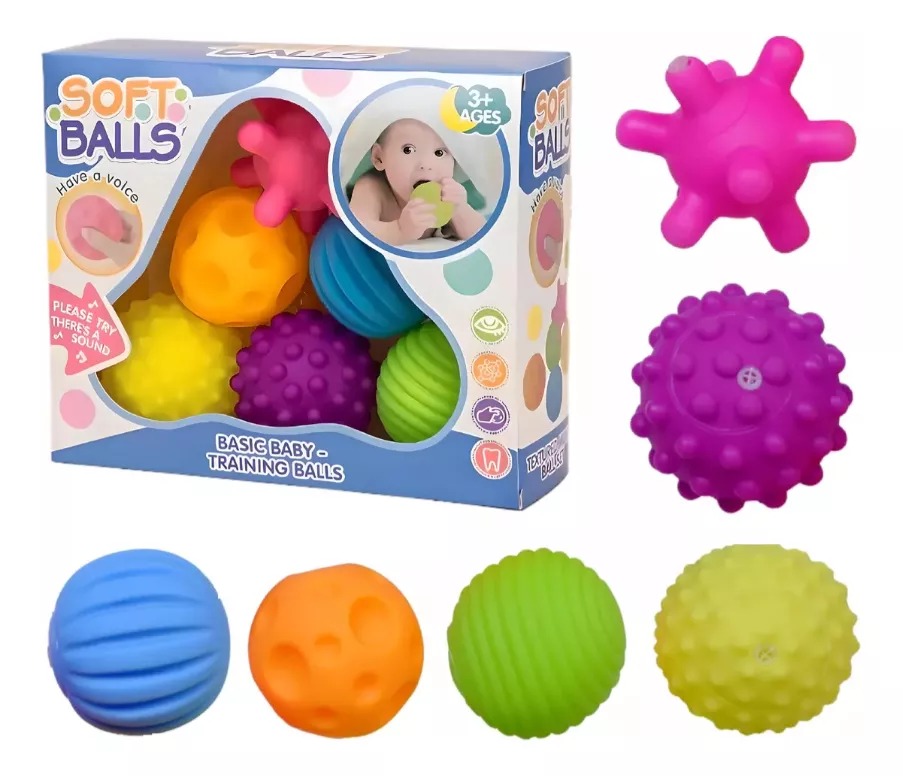 Set De Pelotas De Estimulacion Sensorial Bebe