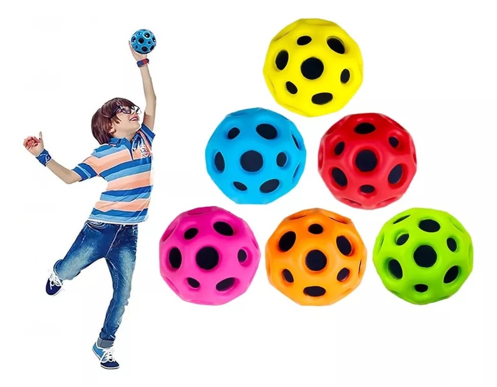 Pelota De Rebote Alto Juguete Sensorial Asteroide