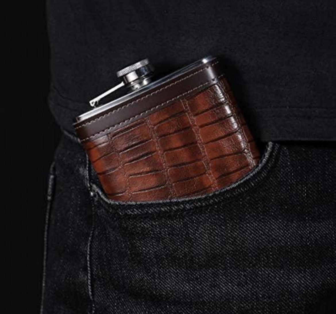 Set Petaca 9oz Para Whisky Coctelera Viaje Diseño