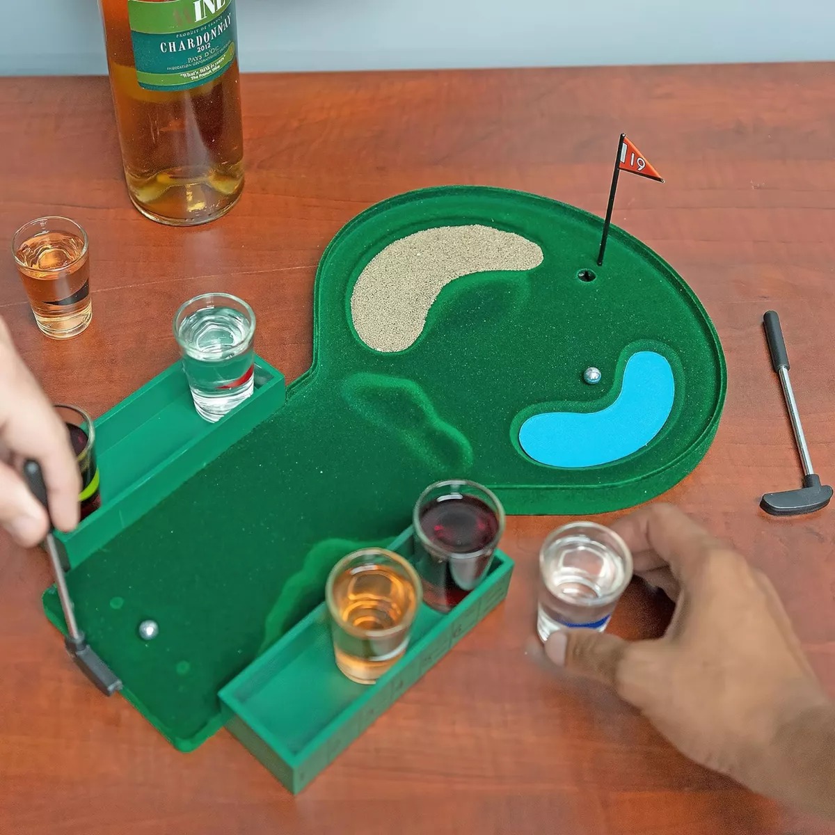 Juego De Mesa Spin Shot Bar Licor Trago Golf