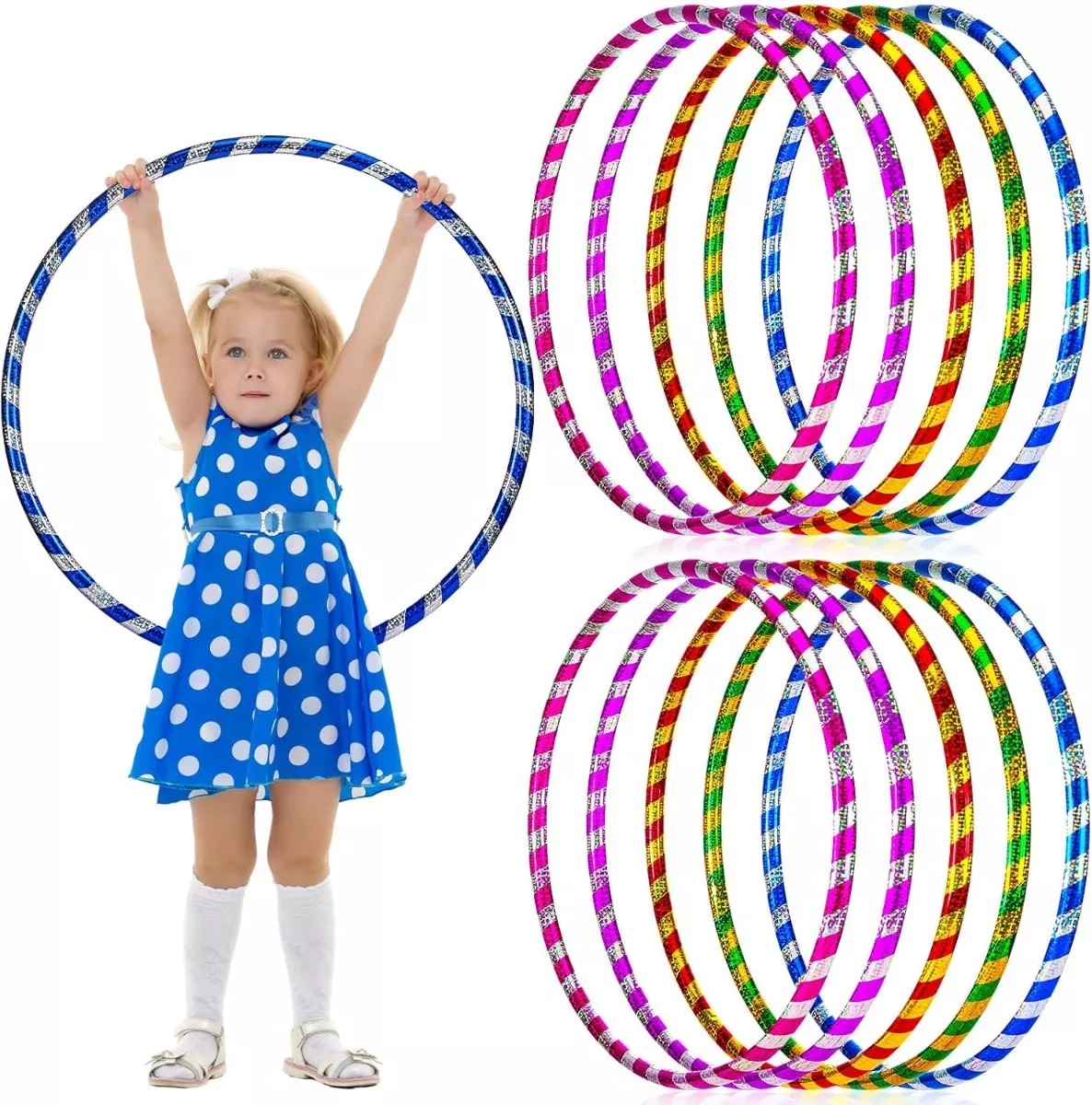 Pack 2 Unidades Aro Hula Hula 50cm De Diametro Ula Ula Color Surtidos