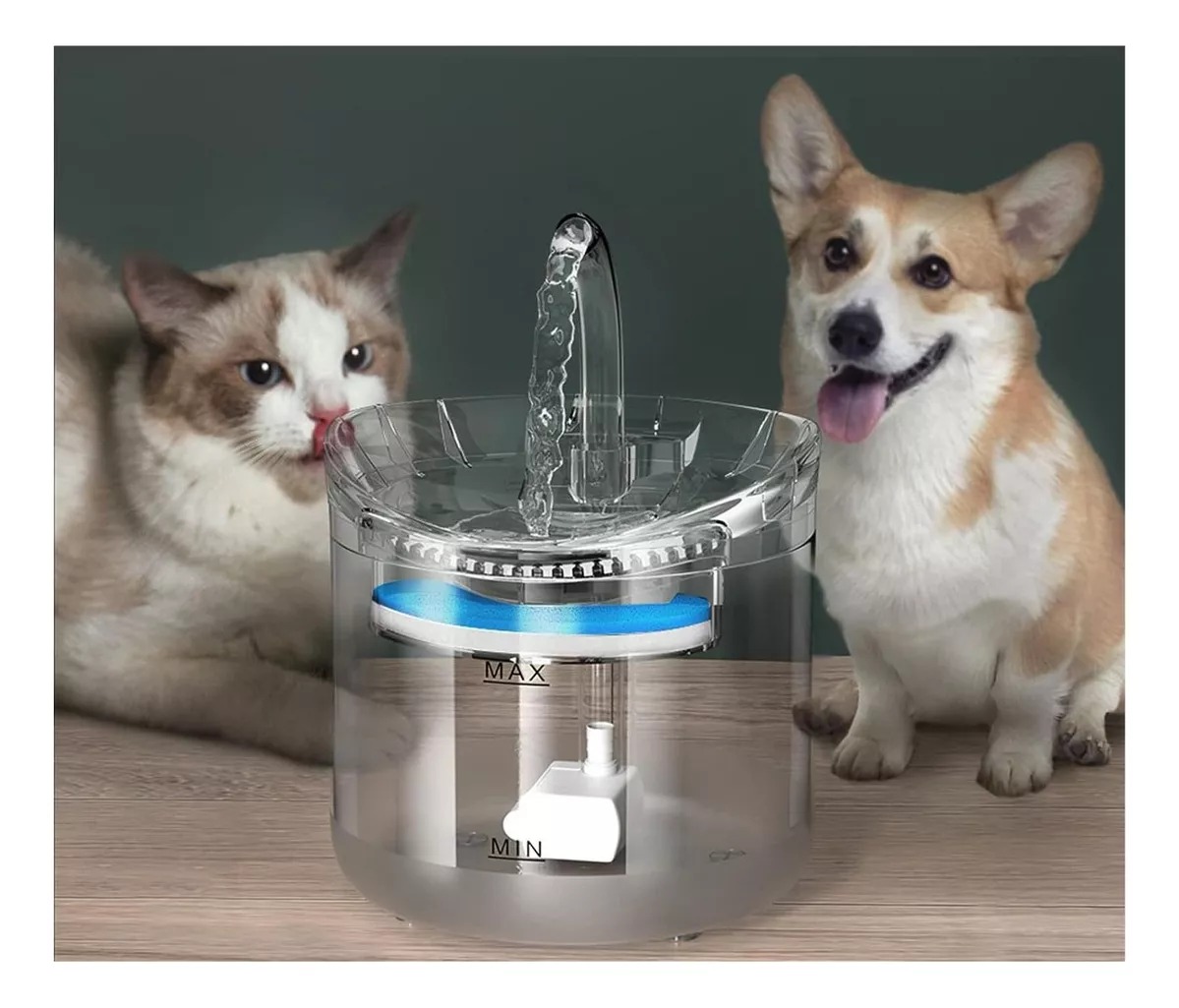 Fuente Para Gato Bebedero Para Mascotas Trasparente