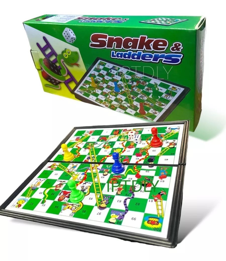 Serpiente Y Escaleras Juego En Caja (24x 24cm)