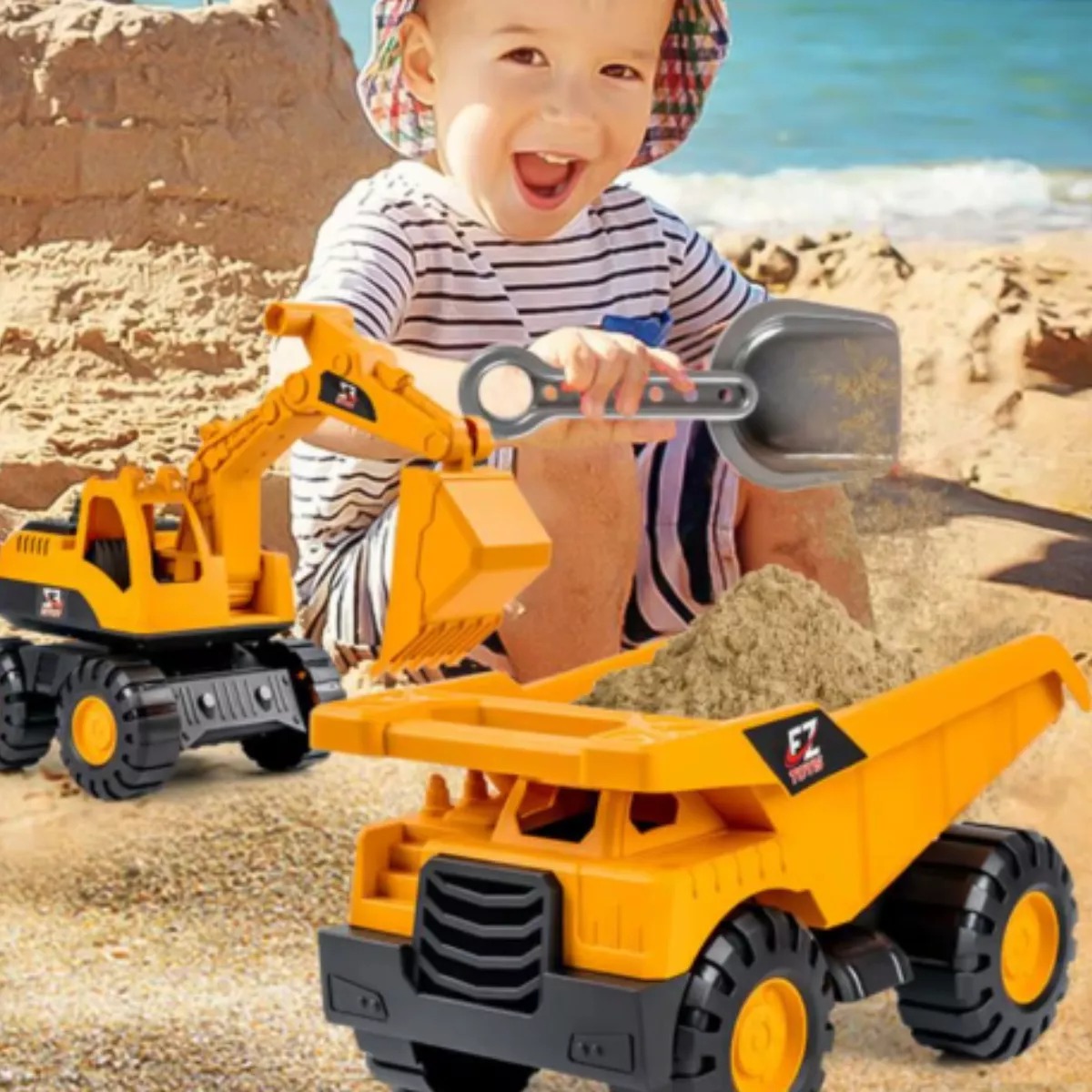 Camion De Juguete Construcción Minero Tolva