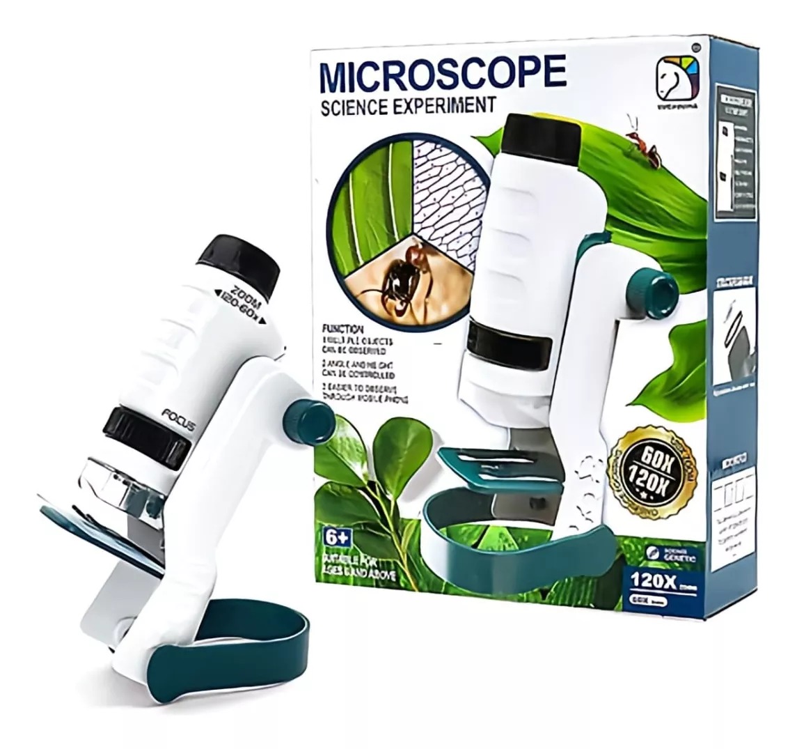 Microscópico Educacional Portátil Para Niños