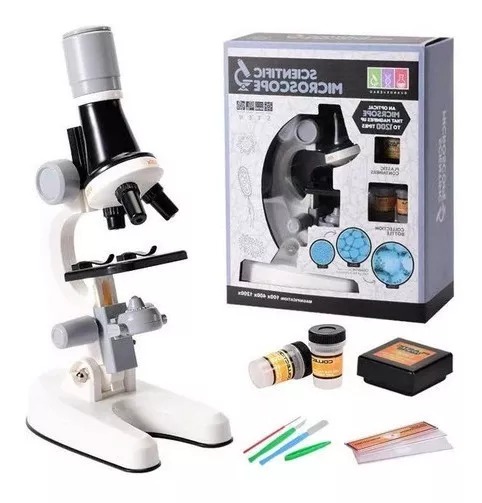 Microscópico Educacional Con Kit De Accesorios Para Niños