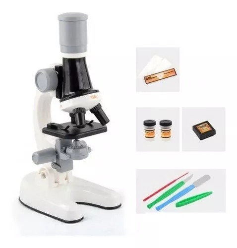 Microscopio Educativo De Juguete Para Niños Y Kit Accesorios