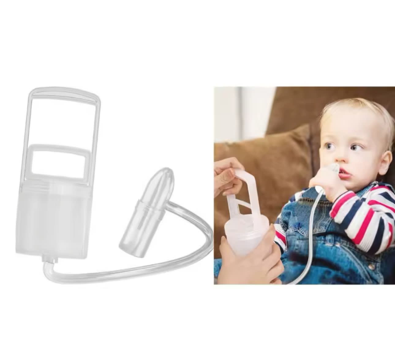 Aspirador Nasal Para Bebes Saca Mocos Flema Con Deposito