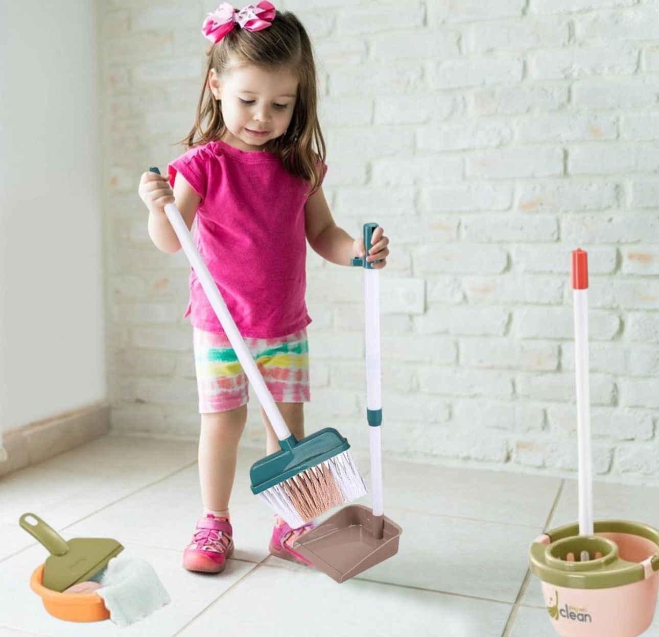 Juguete De Limpieza Set De Aseo Didáctico Niños
